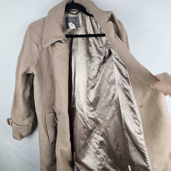 J. Crew Stadium Cloth by Nello Gori Wool Blend Double Breasted Pea Coat 6 - Picture 6 of 7